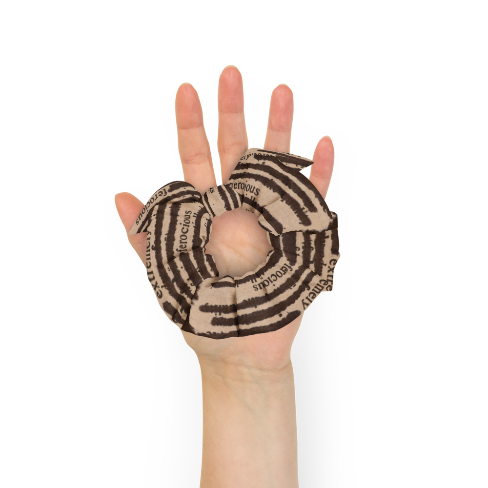 Extremely Ferocious Recycled Scrunchie