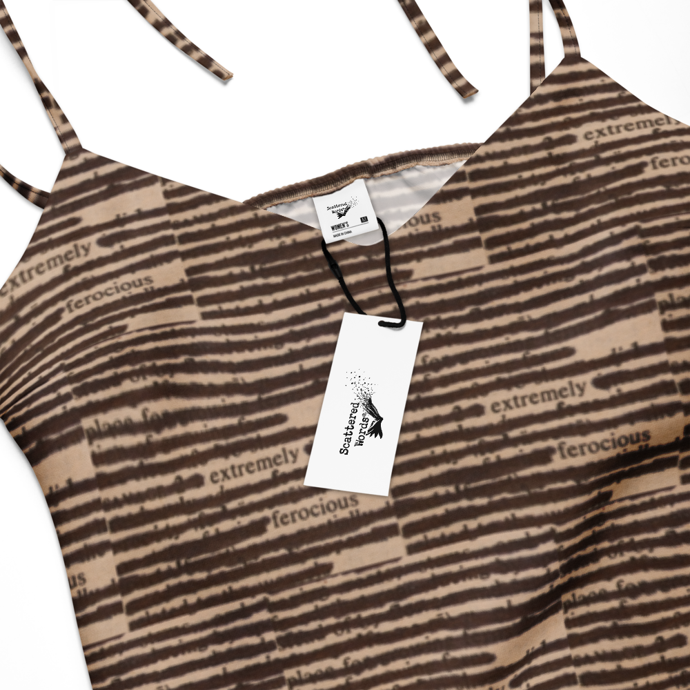 Extremely Ferocious Tie-Strap Midi Dress