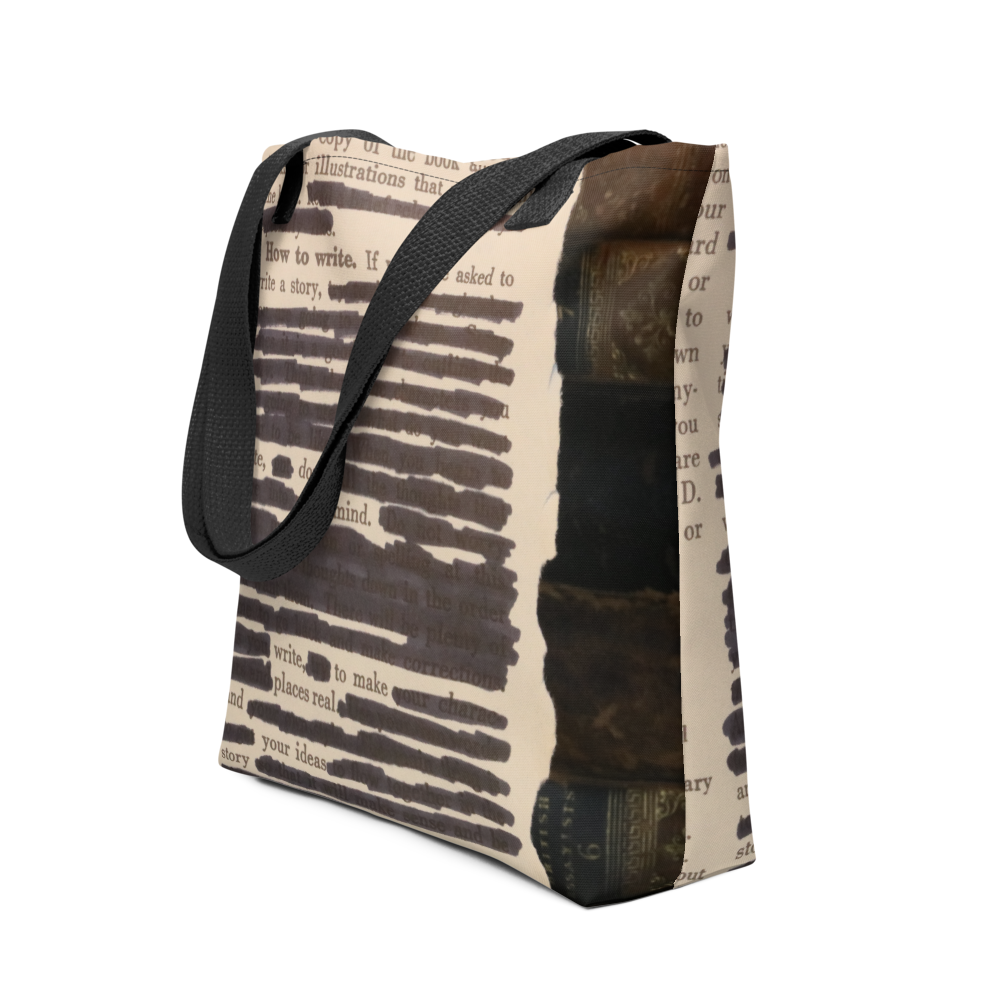 How to Write Blackout Poetry Tote Bag
