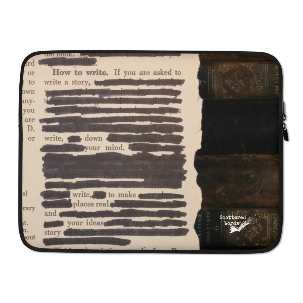 How to Write Blackout Laptop Sleeve